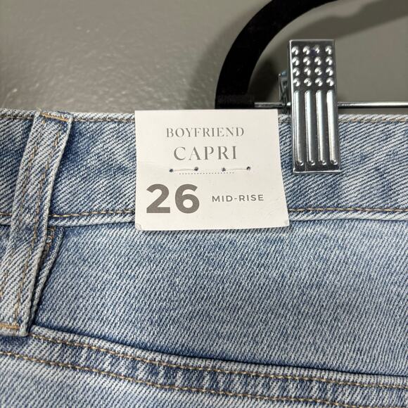 Lane Bryant NWT Coquette Embroidered Boyfriend Capri Jeans - 26 - Women's Plus - Picture 9 of 10